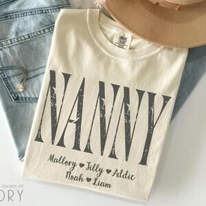 Nanny Shirt Grandma Gift Tee